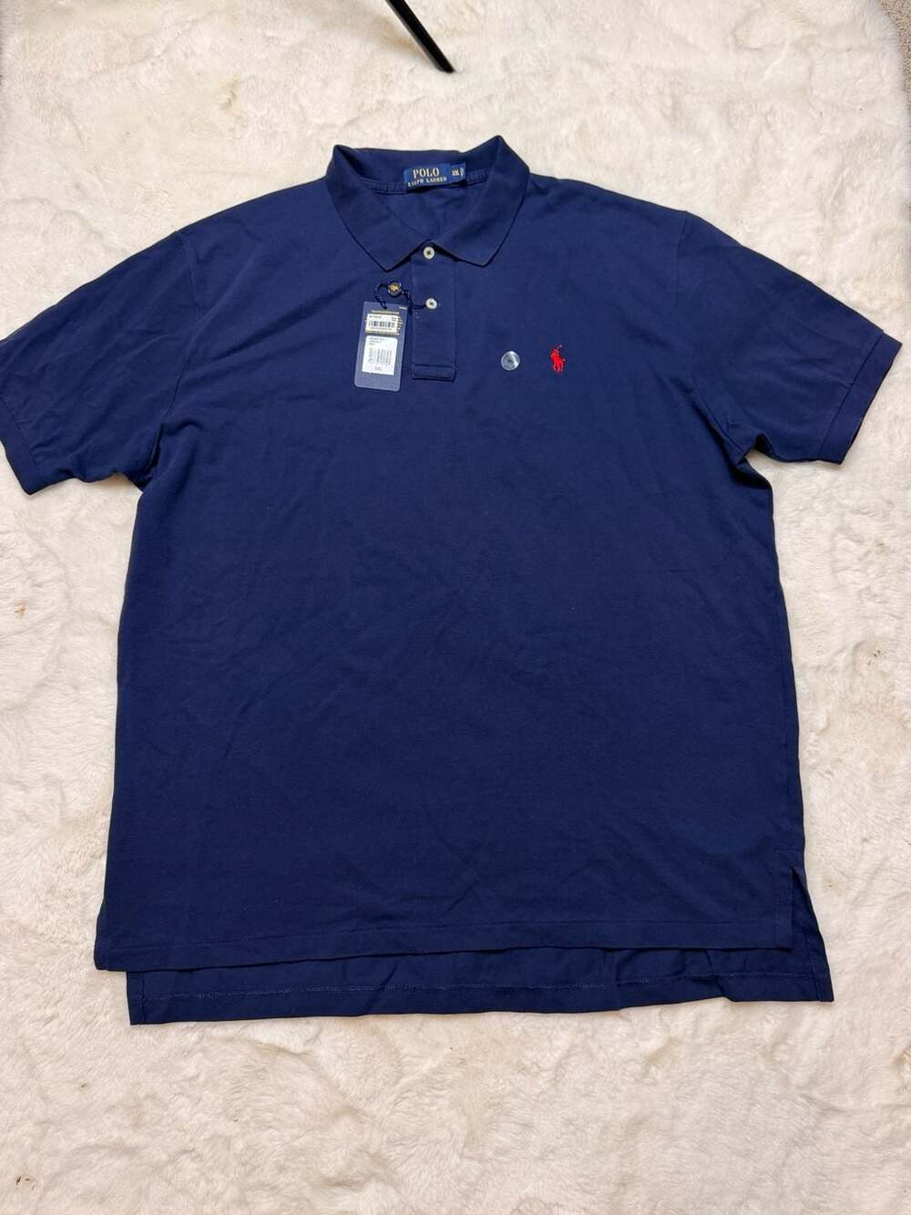 Polo Ralph Lauren Classic Fit Cotton Mesh Polo Shirt Newp Navy XXL